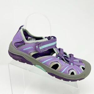 Merrell Hydro Hiker Kids Girls Sandals Purple/Teal Size 7M Water-Friendly